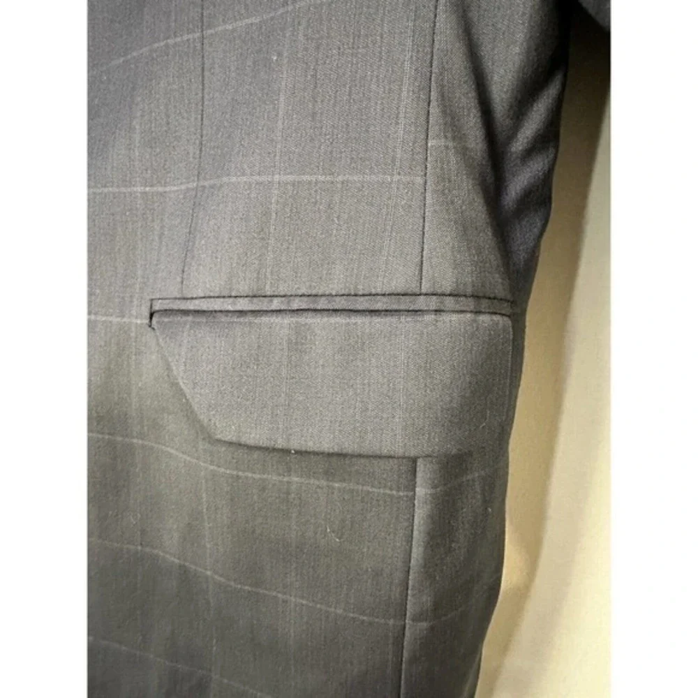 Andrew Fezza Men's‎ Blazer Sport coat Jacket  armpit to armpit 45 inches Blue